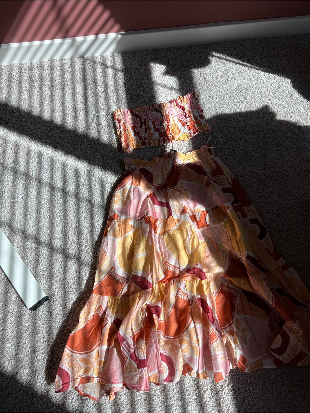 Summer Tiered 2-Piece in Pink, Orange & Yellow